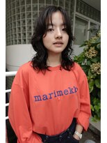 テテ ニコ(tete nico)&nbsp;ミディアムレイヤーパーマドライパーマ
