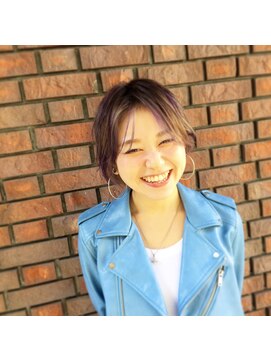 ピエスデシュブー(piece des cheveux) スモーキーラベンダーショート