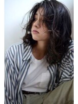 グリーン 渋谷(green) springy perm×dark gray