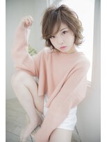 シャイン ヘア ブレンド 二子玉川(Shine hair blend)&nbsp;【二子玉川】丸みショート無造作カールボブディイルミナカラー49