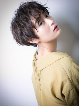 カバーヘア ブリス 大宮西口(COVER HAIR bliss) *bliss大宮*モード＆クールな黒髪小顔マニッシュショートt!