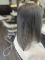 エノモト(ENOMOTO) 20代30代40代サラ艶切りっぱなしセミディダークグレージュ