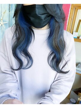 トーク 伊丹本店(TAL'KE) TAL'KE/イヤリングカラー×ネイビーブルー_836