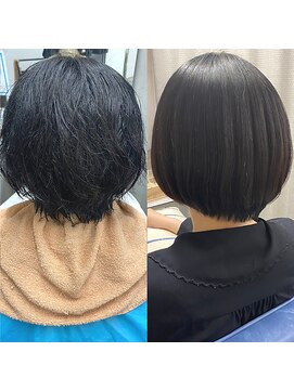 シーバイサイン(sea by Sign) 酸性ストレート◆ビフォーアフター