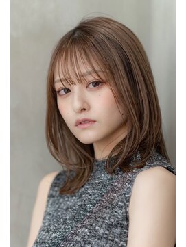 ケアリー  八千代緑が丘(Carelly) 大人かわいい前髪セシルカットココアブラウンフリンジウェーブ