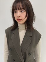 グローブス オモハラ(THE GLOBES OMOHARA)&nbsp;グレージュカラー×斜めバング外ハネ