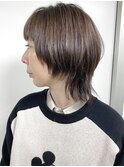 【morio原宿】マッシュウルフ ベージュカラー