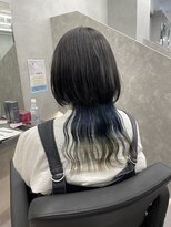 ファイブバイジエクト 堀江(FIVE by The Ect) クラゲヘア クラゲカット グラデーションカラー インナー