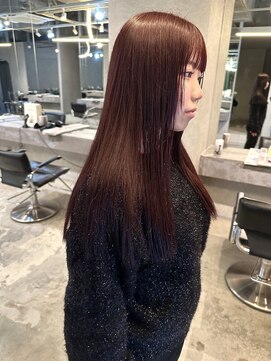 イトシテ ストレートロング×ボルドーカラー　【鎌田　隆雅】