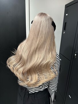 ベレーザ 渋谷(BELEZA) 6925韓国ブロンドハイライトグラデーション艶髪ハイトーンカラー