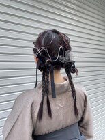 アオ(AO。)&nbsp;卒業式ヘアアレンジ/袴ヘアアレンジ/振袖ヘア/成人式ヘア