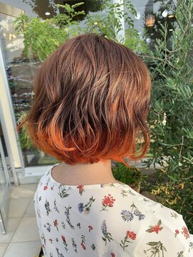 グラムアッシュ(GLAM ASH) オレンジベージュ×ビビットオレンジ