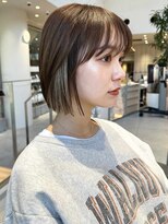 イメチェン前髪小顔ボブ_銀座