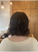 ボブパーマ/伸ばしかけショート/ふわふわボブ/20代30代40代50代