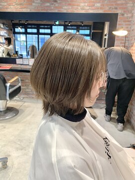 オーガニック アトリエ 大宮(organic+atelier) 20代30代大人可愛い★小顔ボブ丸みショートウルフカット