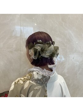 ジェム(GEM) 【hinana】ボブでもできるリボンアレンジ