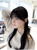韓国スタイル/チュラルくびれへア_くびれ巻き_レイヤーカット