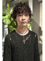 無造作マッシュウルフソフトツイストパーマ