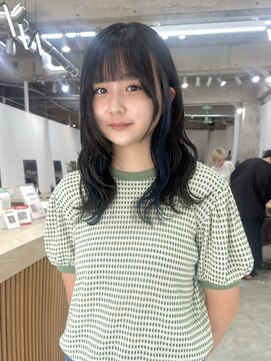 カシェル(cashel kishaba) ブルーのインナーカラー♪