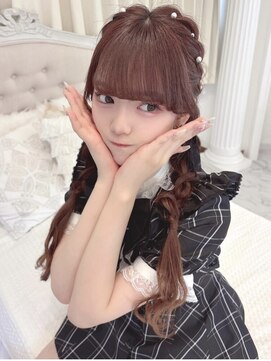 リルミー ミュエナ 大須 矢場町(Lilme myuena) 石田萌依ちゃん＊編み込みおさげヘア＊まゆ