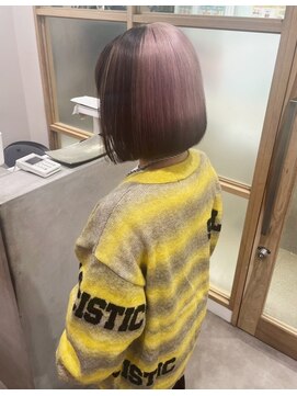 チェレ ロッソ 金剛店(Chere rosso) ぱつっとボブ・セクションカラー・特殊カラー・ダブルカラー