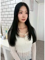 ロマーリ(LOMARLIE)&nbsp;学生OL主婦ミセス/ロングレイヤー顔周りレイヤーストレート黒髪