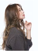 透明感♪髪質改善カラー小顔艶感ミディミルクティーベージュ