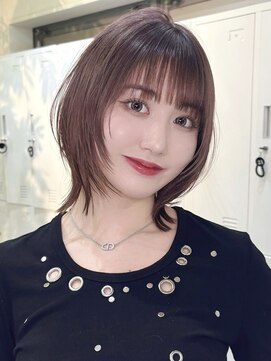 メゾンアクア 表参道(Maison ACQUA) Yレイヤーボブ/ミディアムハッシュカット/シャギー/レイヤー