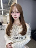 サンドレオ 新宿店(sand Leo)&nbsp;ミディアムレイヤーカット/髪質改善/韓国/前髪/新宿/ブリーチ