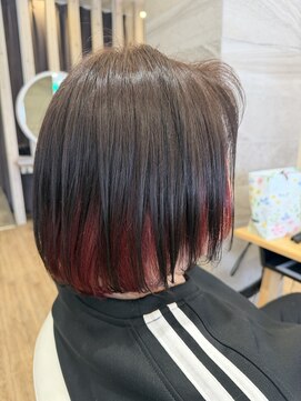 ラスター(LUSTER) インナーカラー×レッド
