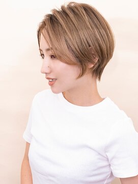 ユージュアル(THE USUAL) デジタルパーマミルクティーブロンドワンホンレイヤー夏 18