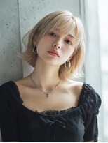 ロッソ 大橋店(Rosso) ハイトーンベージュの外ハネボブ【大橋】