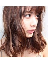 ボタニウム バイ アールサロン(BOTANIUM by RrSALON)&nbsp;【BOTANIUM】外国人風艶髪ヌーディーベージュ×ゆるふわロブ