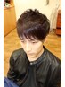 【定期的なメンズのヘアメンテ】カットシャンプー＋眉カット＋シェーブ¥5720