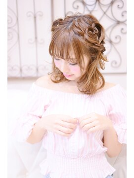 メイズ(MAZE) 【メイズ東中野・鍛原志行】ハートの編み込みツインテール