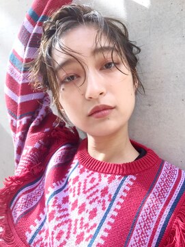 アルバム 銀座(ALBUM GINZA) ショートアレンジ_ローライトスリークボブ厚めバング_37500