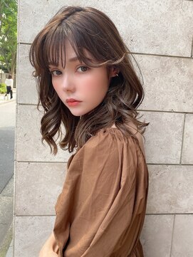 アフロート ディル(AFLOAT D'L) みきなヨシンモリ顔まわりカット後れ毛シースルーヌナモリ人気