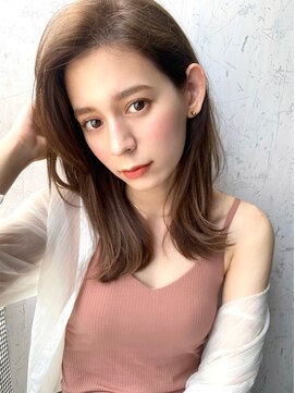 クラン(clan) かきあげヘアーシルバーカラー韓国風センターフェードカット