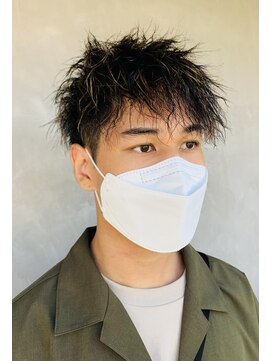 クリアーオブヘアー 本山店(CLEAR of hair) ツイストパーマ×ハイライト×ツーブロック