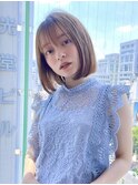 韓国風ストレート/ペールベージュ