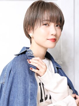 トロン(tronc) 大人可愛い20代30代40代小顔 グレージュ E6