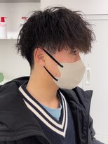 リップス 栄(LIPPS)&nbsp;ツイストスパイラルパーマ無造作パーマイメチェン束感マッシュ