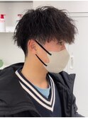 ツイストスパイラルパーマ無造作パーマイメチェン束感マッシュ