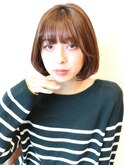 【 I. 】お手入れ簡単 小顔 内巻きボブ ボブ ショート 川口