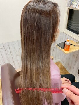 ビー オン ディー ヘア 池袋(BonD hair) さらつやハイライト☆【池袋/髪質改善/ハイライト】