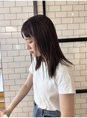 パラパラな質感のストレート