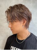 メンズカラー透明感カラーミルクティーベージュ