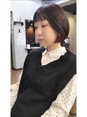 ショートボブ　インナーカラー