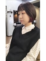 フェイス ウルマ(face URUMA)&nbsp;ショートボブ　インナーカラー