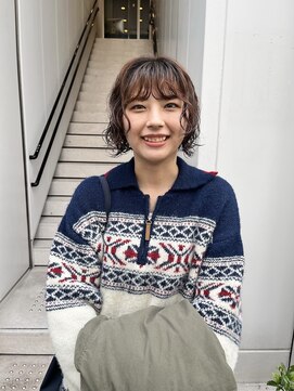 カフ(CAF) CAF FUKO ミニボブ/くるくるパーマ/大阪/心斎橋